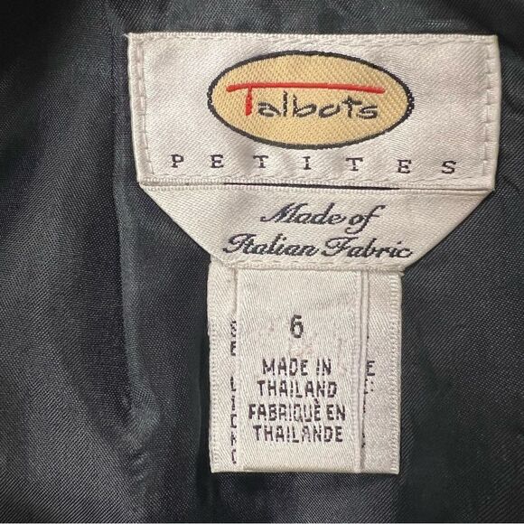 Talbots wool geometric pattern pencil skirt Sz 6 - Picture 6 of 6